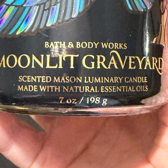 Bath & Body Works Moonlit Graveyard Single Wick Scented Candle - Picture 3 of 9